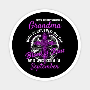 Christian Grandma who was Born in September Birthday Faith Gift Magnet